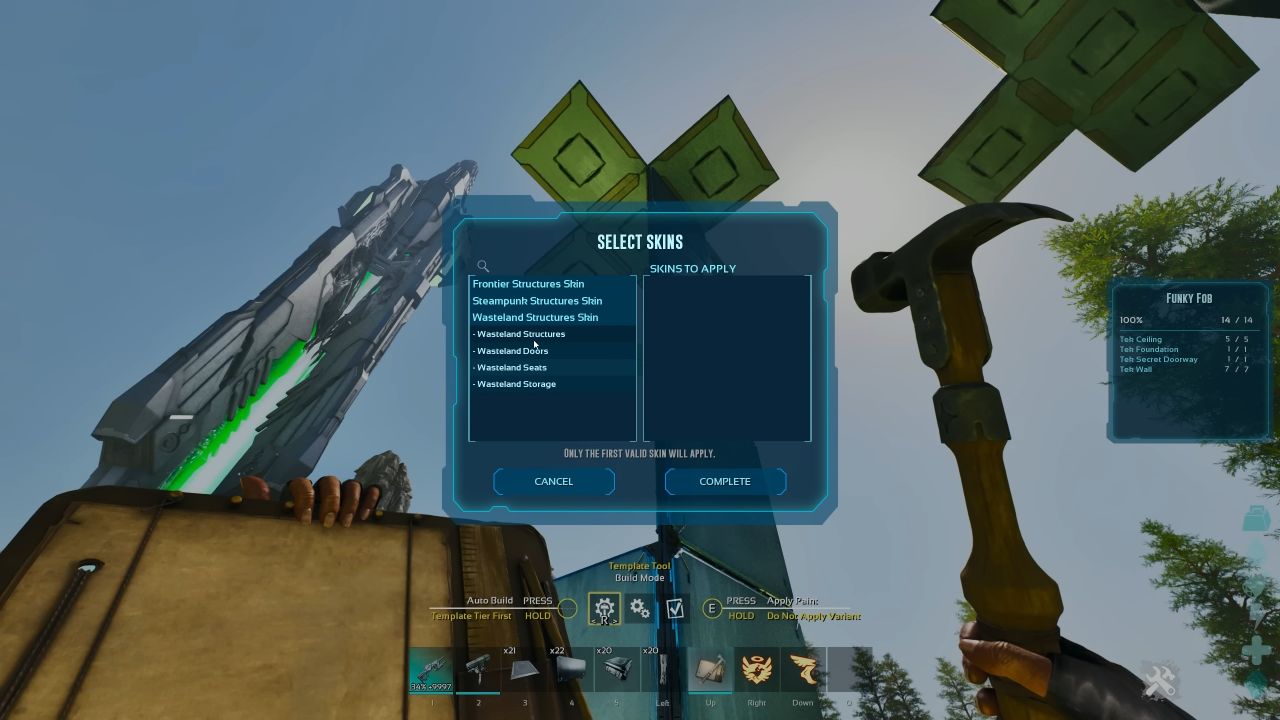 ARK Survival Ascended, PC, Gameplay, How To Use Template Hammer & Build Mode, Screenshot, NoobFeed
